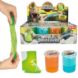 Mastic monde des dinosaures avec squelette