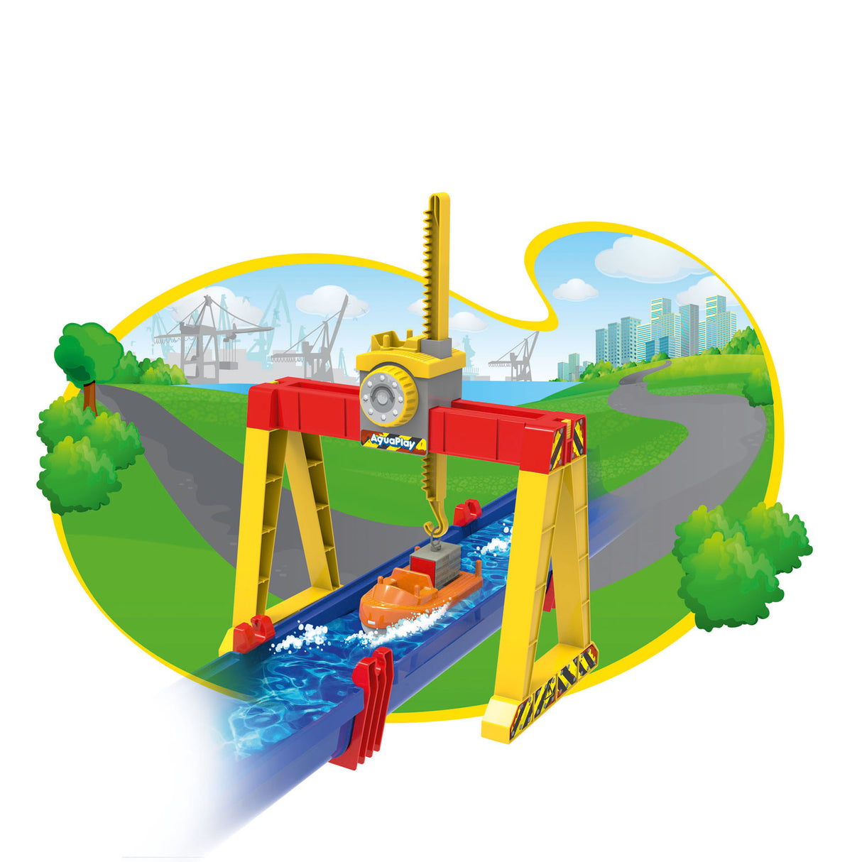 Aquaplay 124 - set de grue à conteneurs
