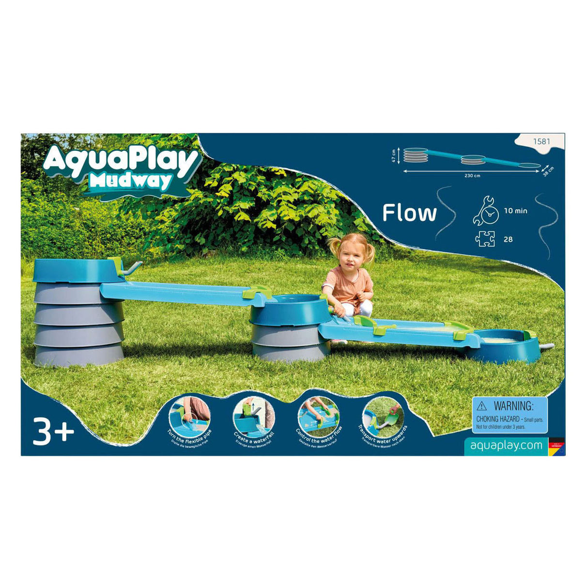 Aquaplay - piste d'eau - écoulement de boue - piste de boue