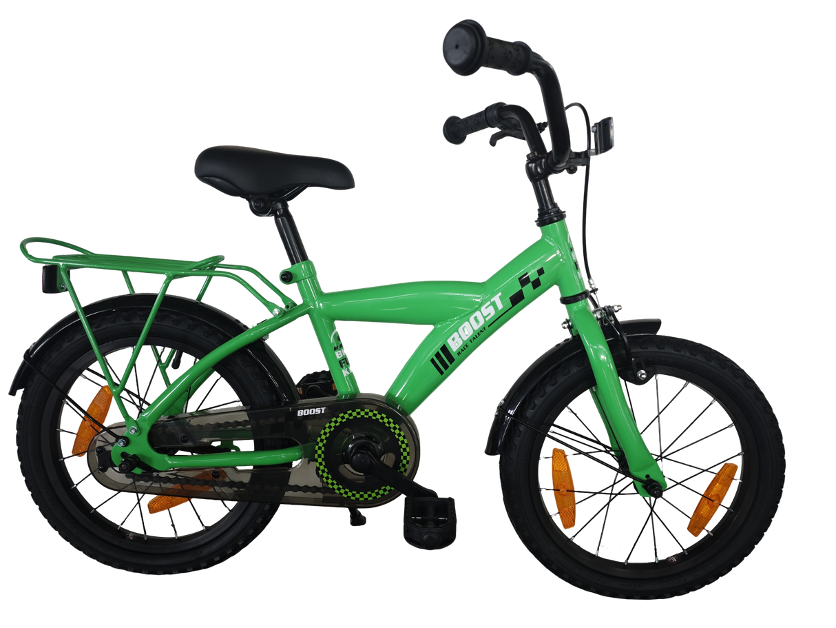 Vélo pour enfants Bikefun boost 12 pouces - avec roues d'entraînement et moyeu de frein - vert