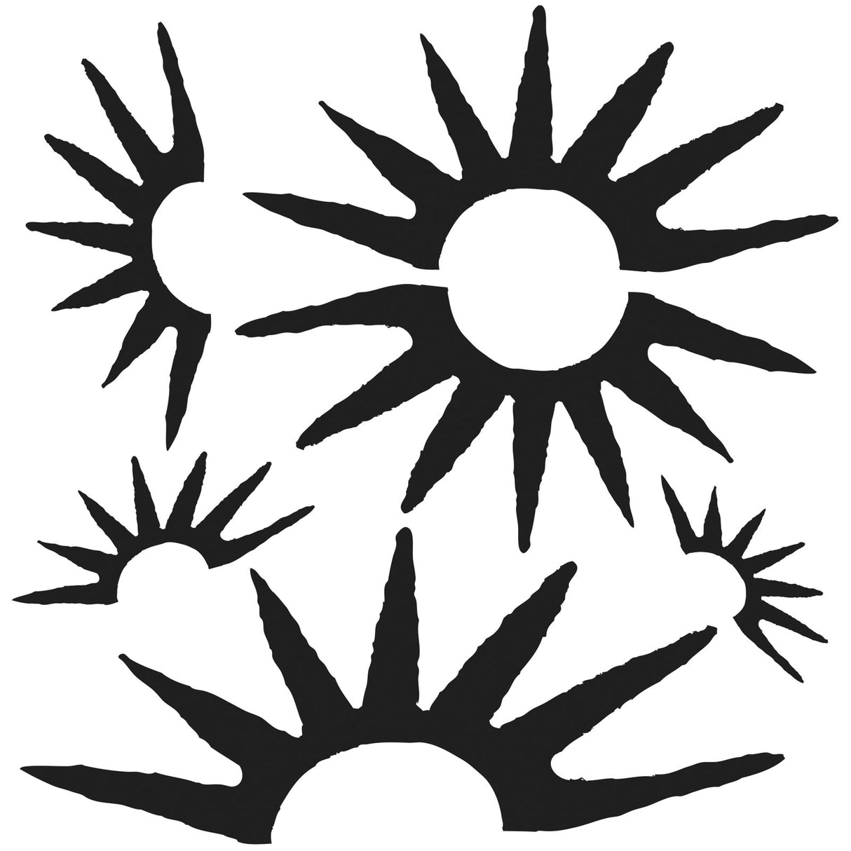 L'atelier des artisans • gabarit 30x30cm rayon de soleil