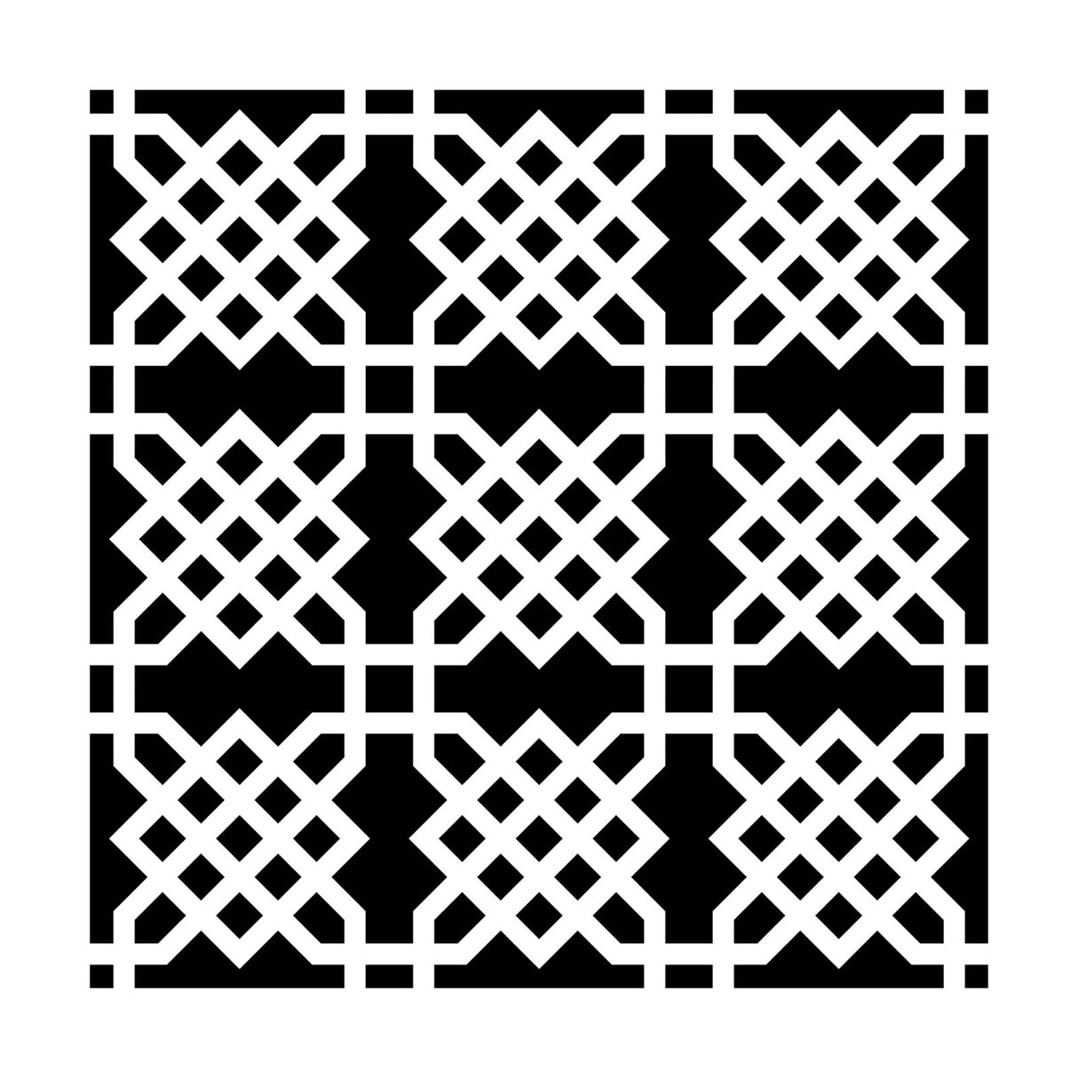 L'atelier des artisans • gabarit 15x15cm jardin de noeuds