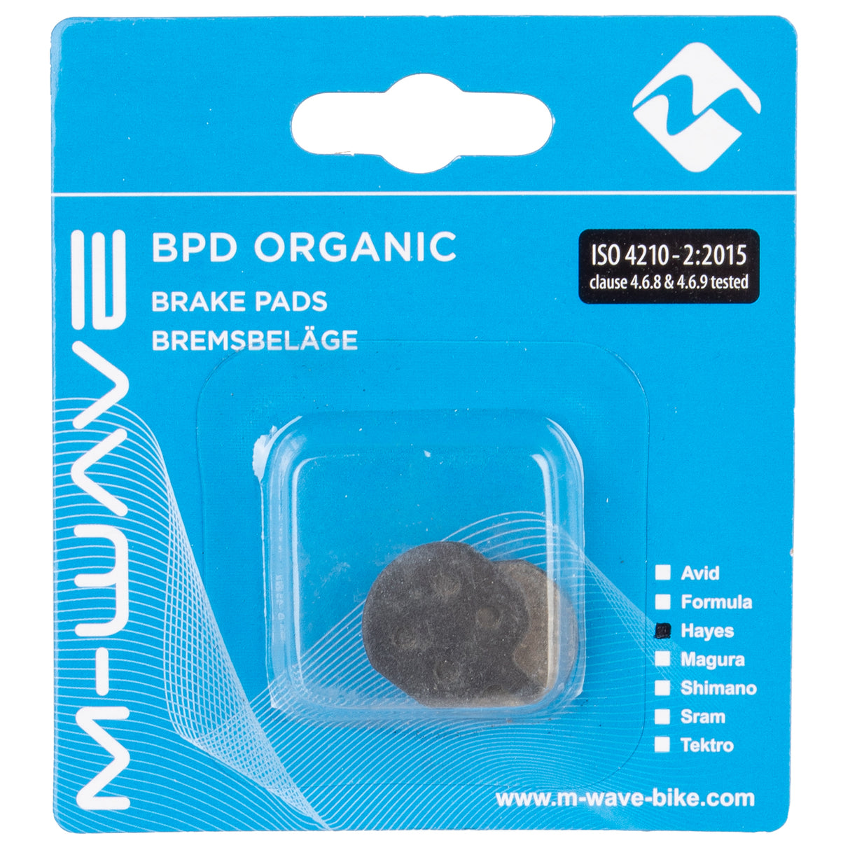 Bloc de frein à disque M-Wave BPD Organic HP1