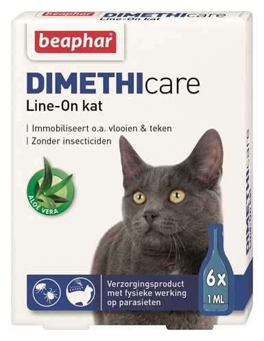 Beaphar Dimethicare line-on Cat mot loppor och fästingar