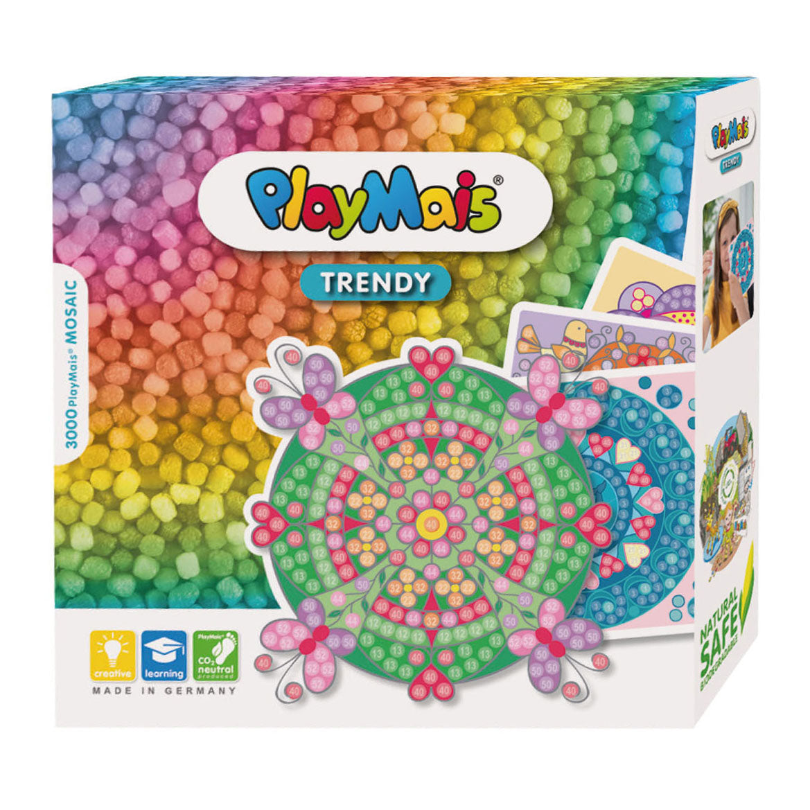 Playmais trendy mosaikk mandalas (> 3000 stykker)