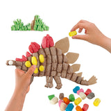 Cartes dinosaures décoratives Playmais, 4 pcs.