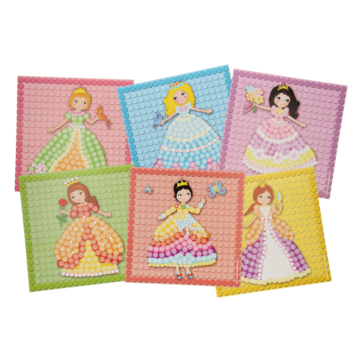 Les cartes mosaïque Playmais décorent la princesse