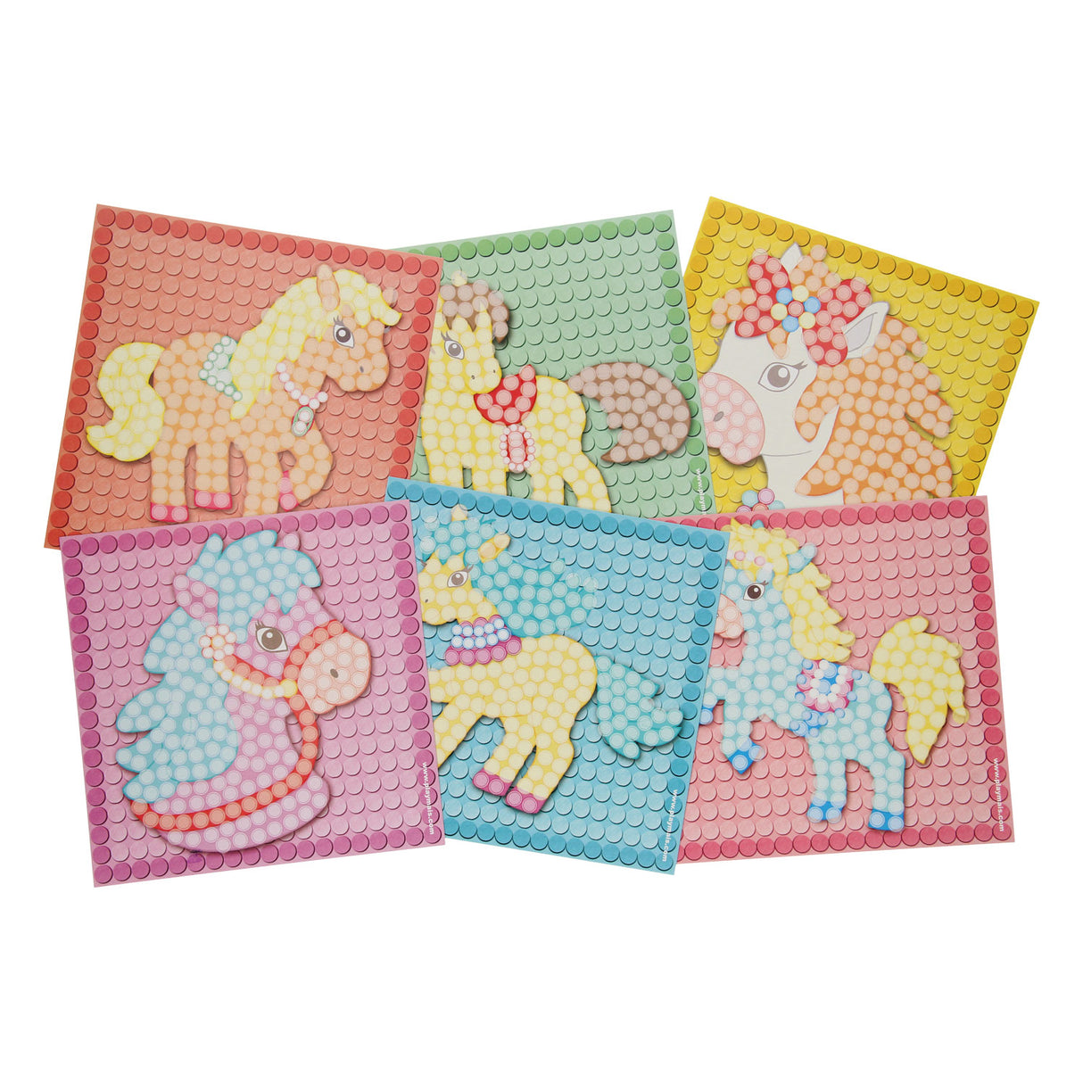 Playmais playmais mosaic cartes décorer le poney de rêve