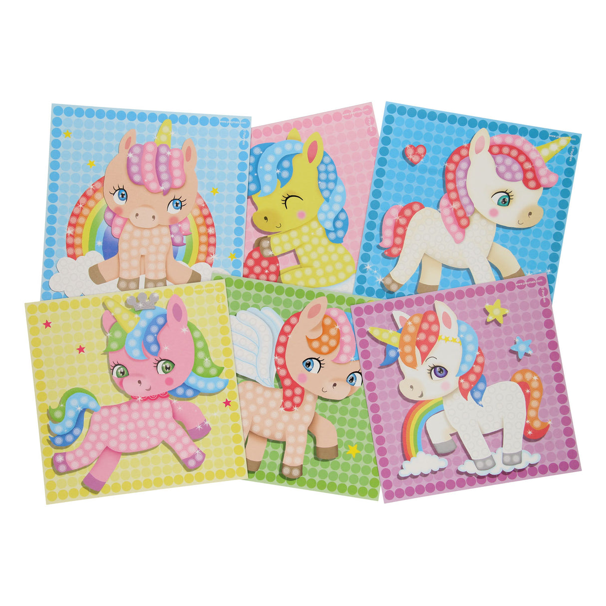 Playmais playmais mosaic cartes décorer la licorne