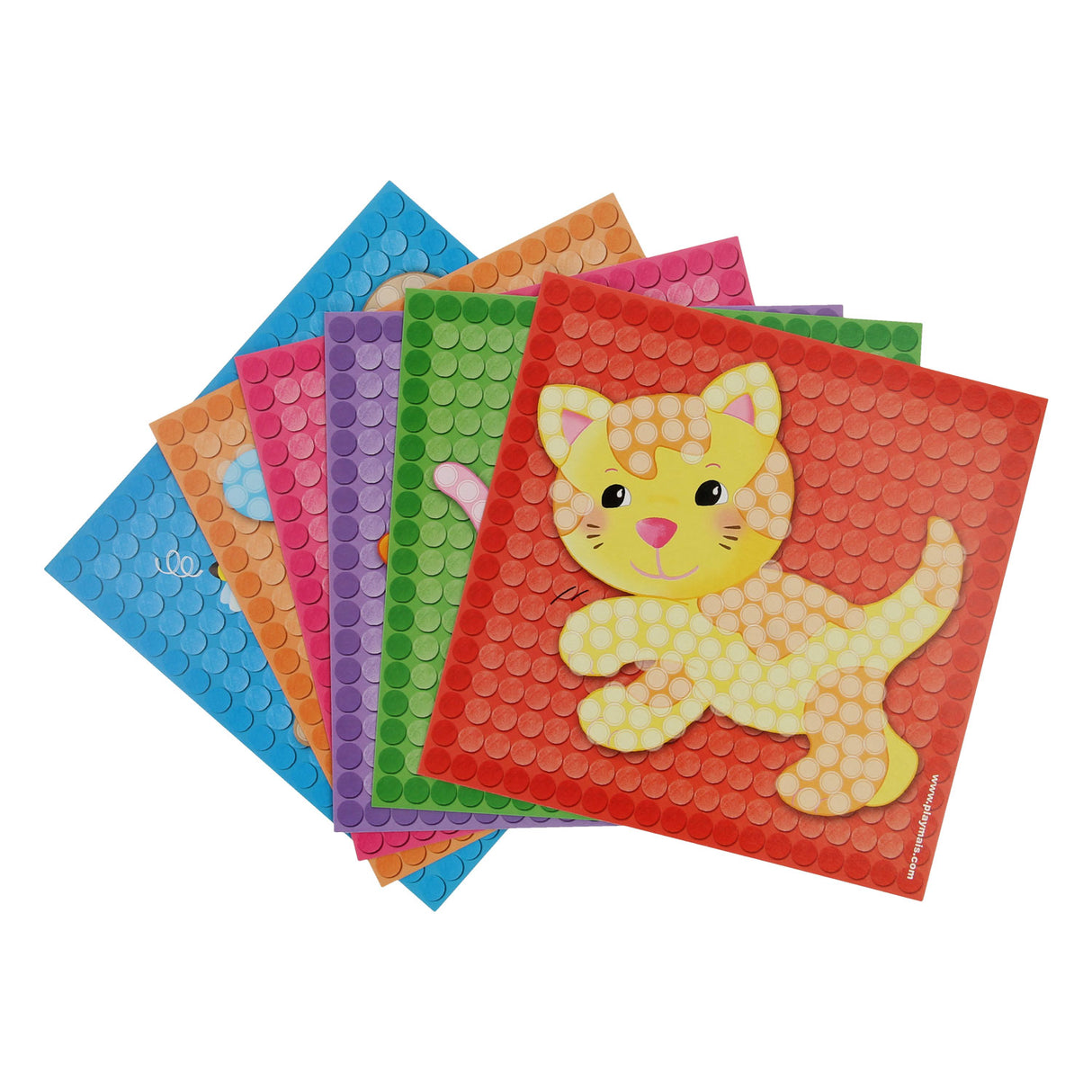 Les cartes mosaïque Playmais décorent les petits amis