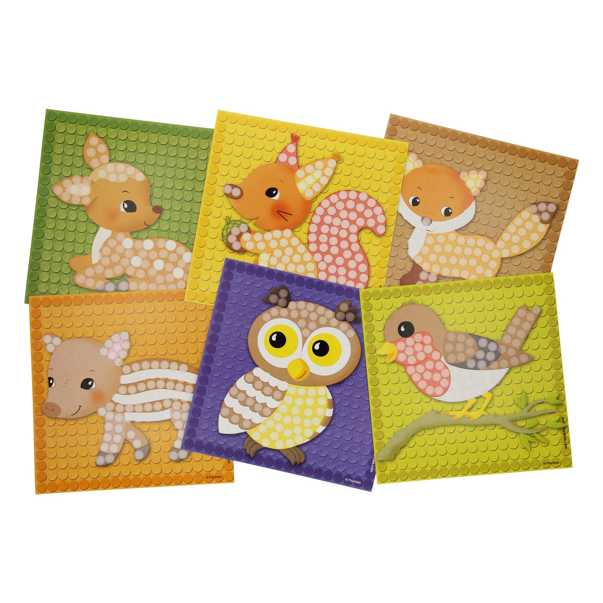 Playmais Playmais Mosaic Cards dekorerer skov