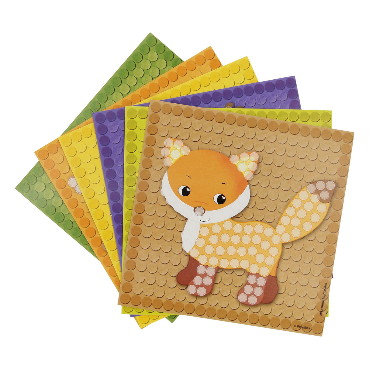 Les cartes mosaïque Playmais décorent la forêt