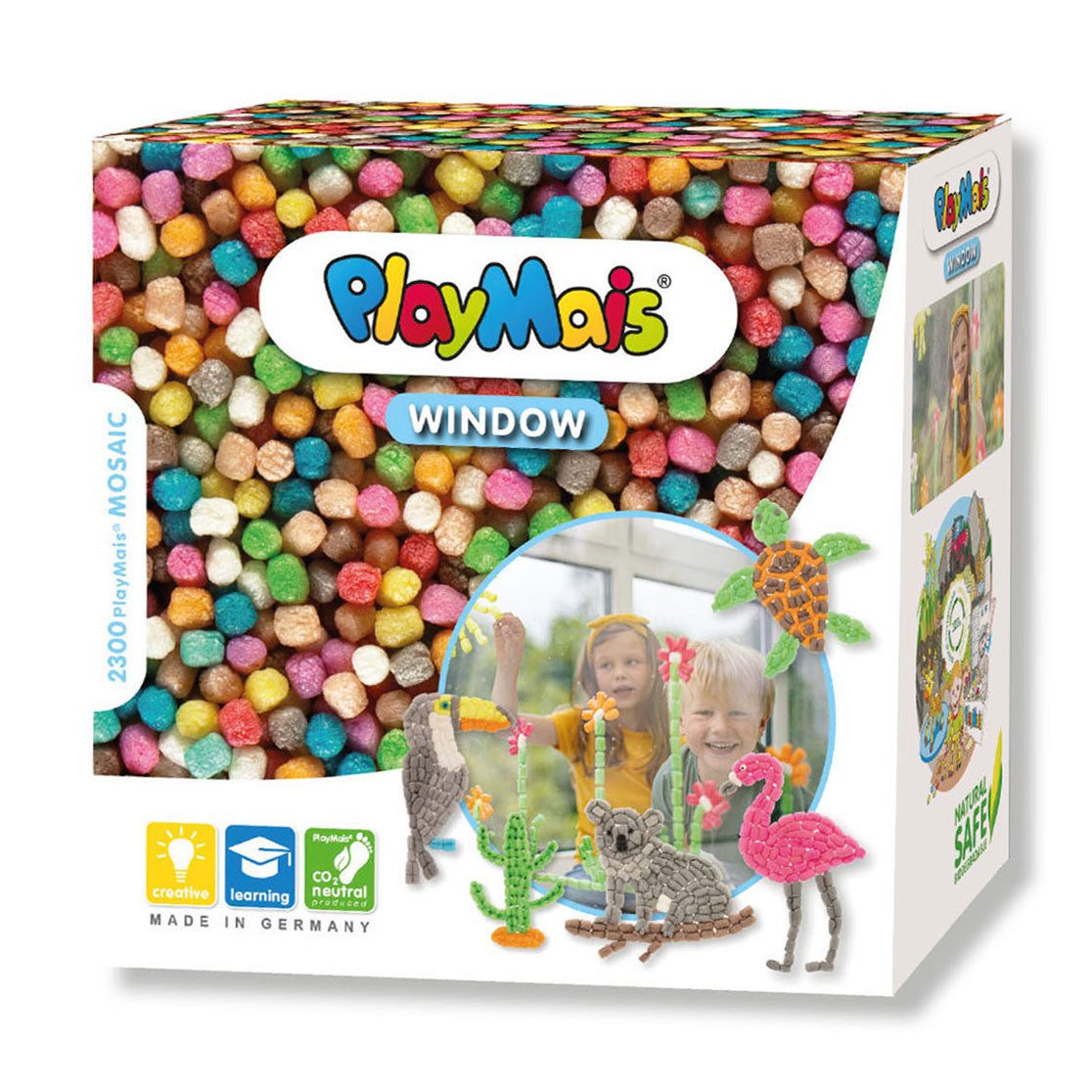 Playmais Window Mosaic - Animaux, 2300dlg.
