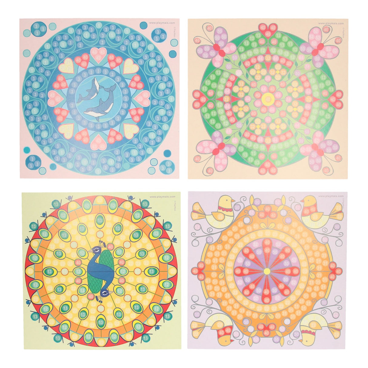 Playmais Playmais Mosaic cartes décorer le mandala à la mode