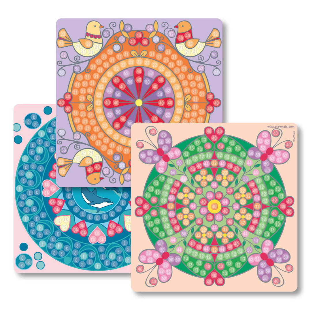 Playmais Playmais Mosaic cartes décorer le mandala à la mode