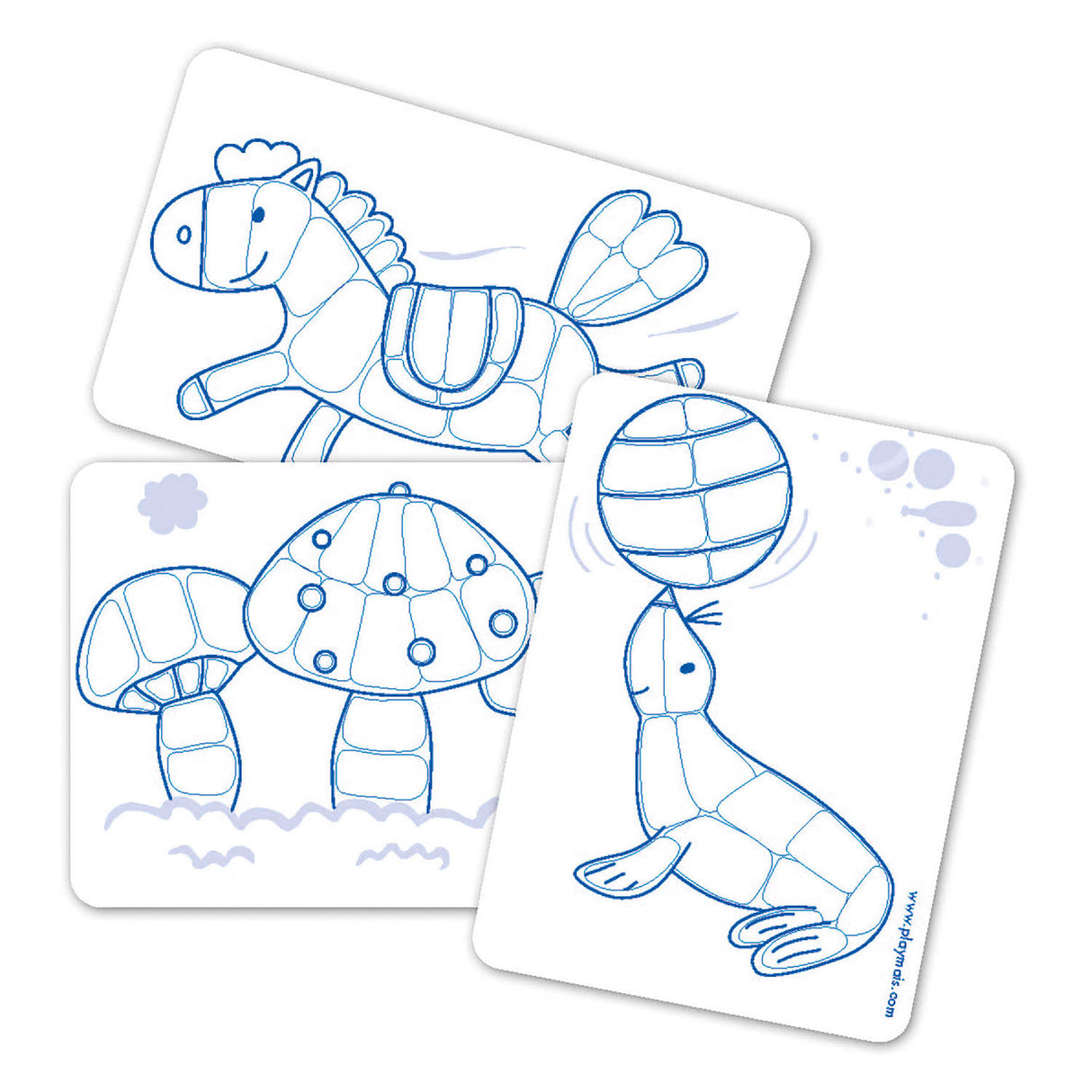 Cartes Playmais à décorer, 24pcs.