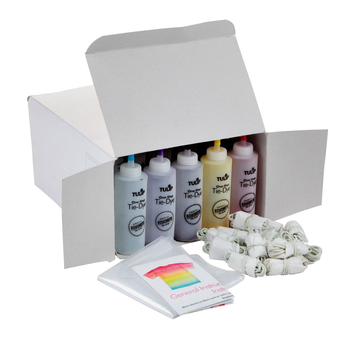 Tulipe tie-dye en une étape tulipe • kit de fête d'été tie-dye 12 couleurs