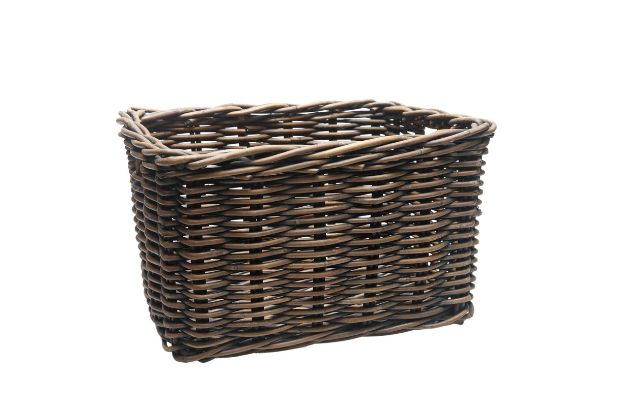 NEWLOOXS RATTAN Rowerowy koszyk Nowy Brisbane duże 39 litrów 46 x 33 x 26 cm brąz