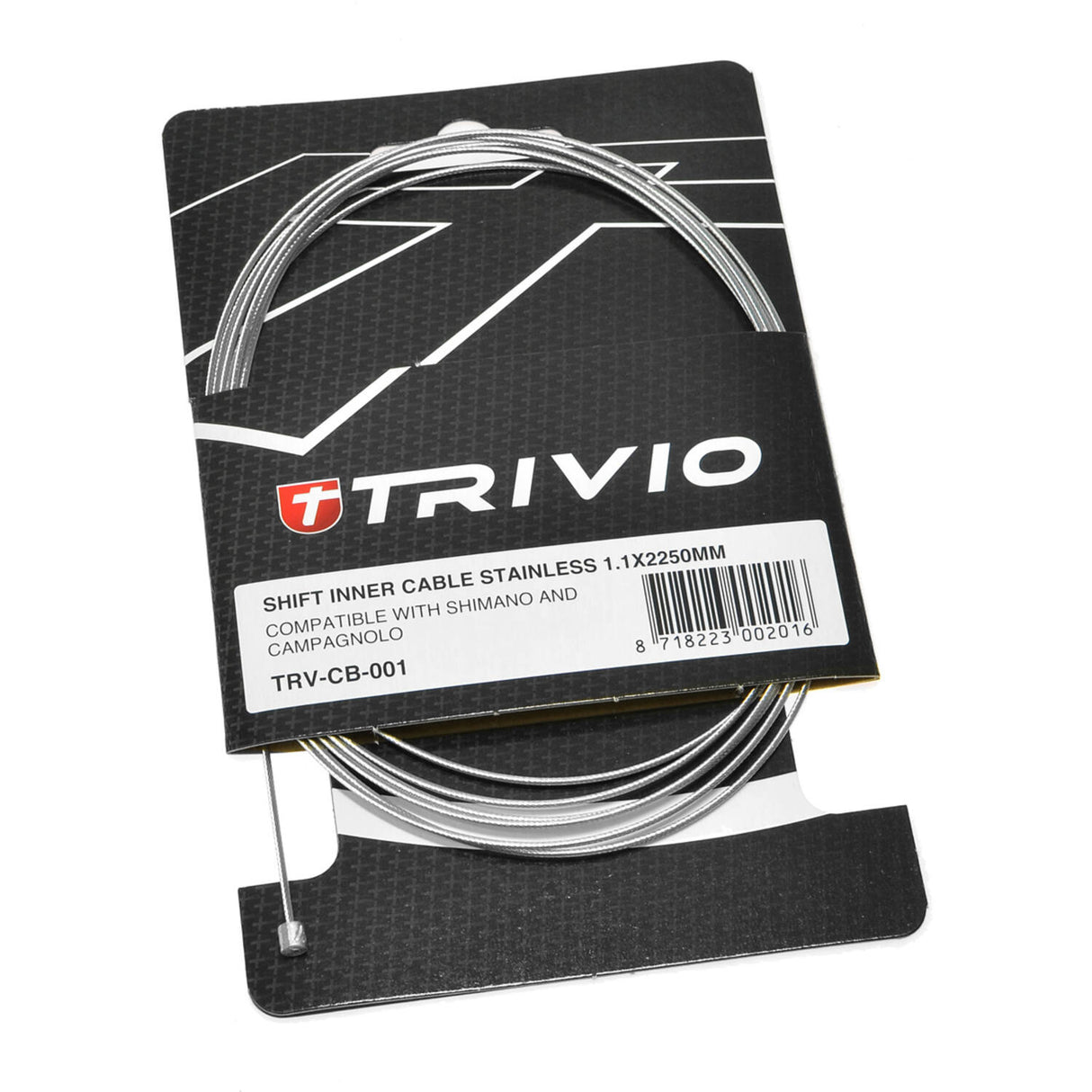 Trivio - câble intérieur de dérailleur acier inoxydable 1,1x2250mm - 20 pcs.
