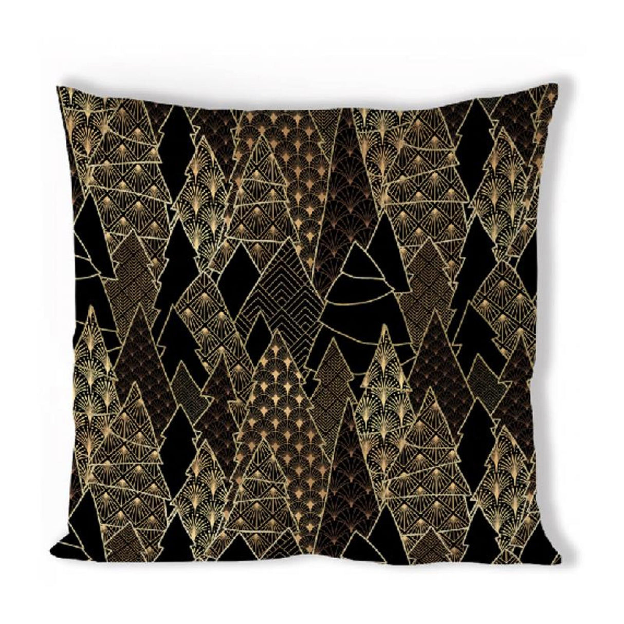 Housse de coussin Ambiente arbres de luxe noir