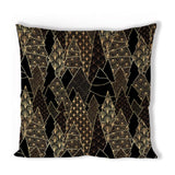 Housse de coussin Ambiente arbres de luxe noir