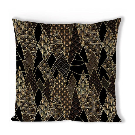 Housse de coussin Ambiente arbres de luxe noir