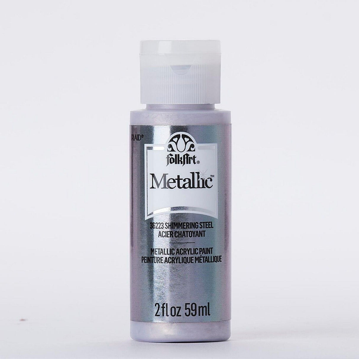 Folkart • peinture acrylique métallisée acier chatoyant 59ml