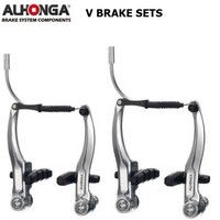 Alhonga v-brake brake set silver for + rear complete