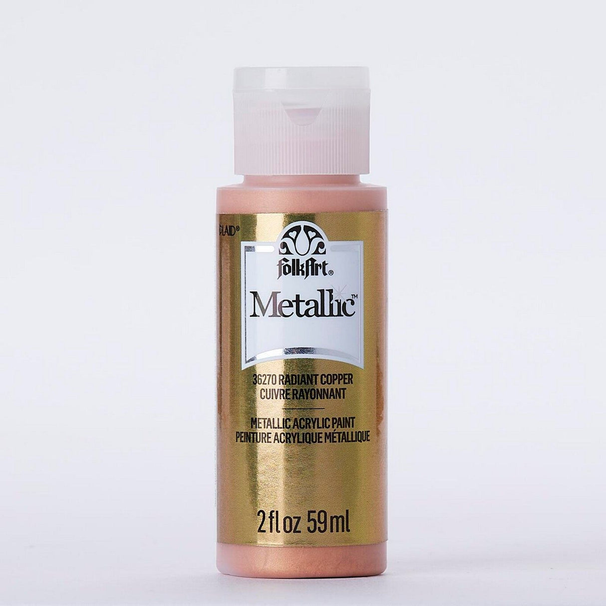 Folkart • peinture acrylique métallisée cuivre radiant 59ml