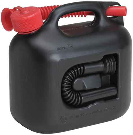 Hünersdorff jerrican premium (non) bidon d'essence. 5l plastique noir, un