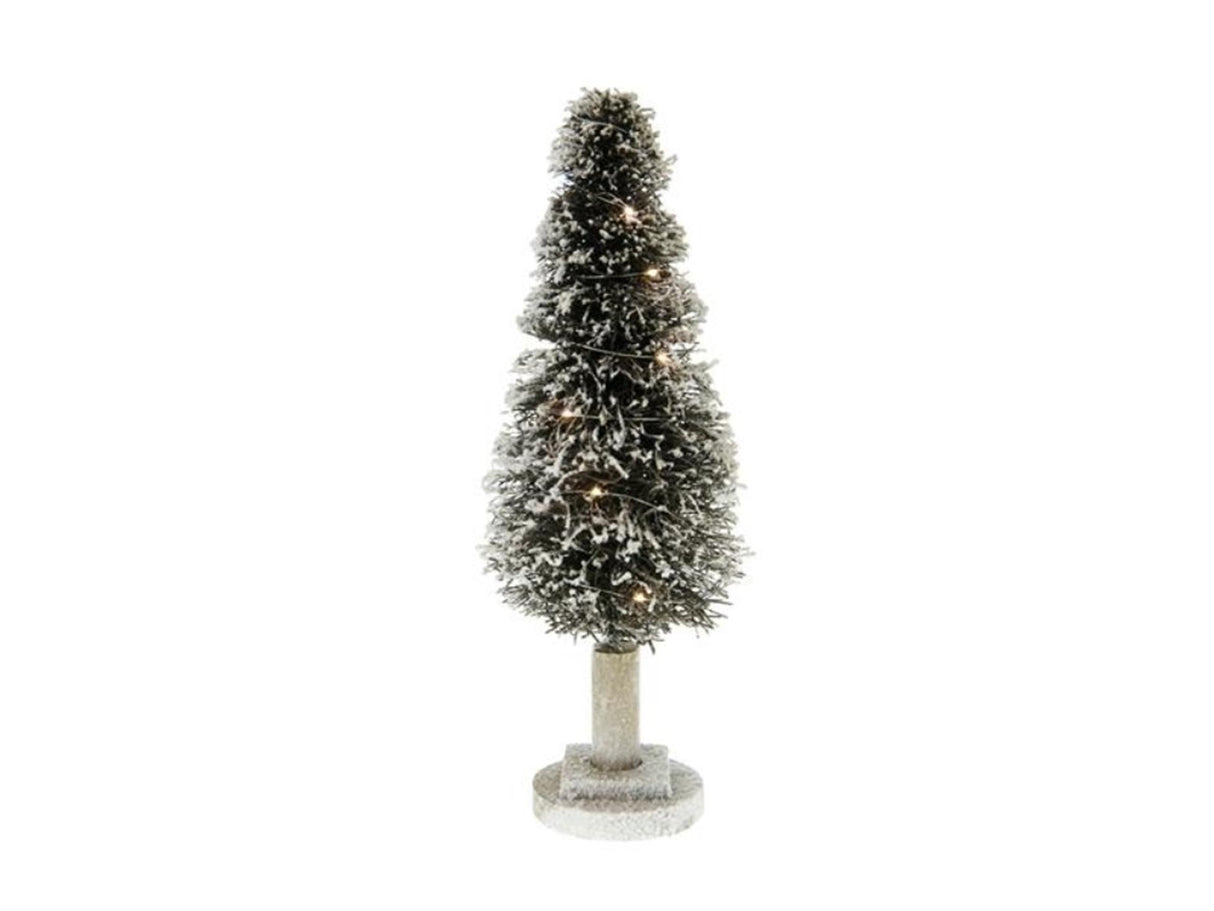Arbre de collections naturel Dijk avec éclairage rotin ø13x40cm