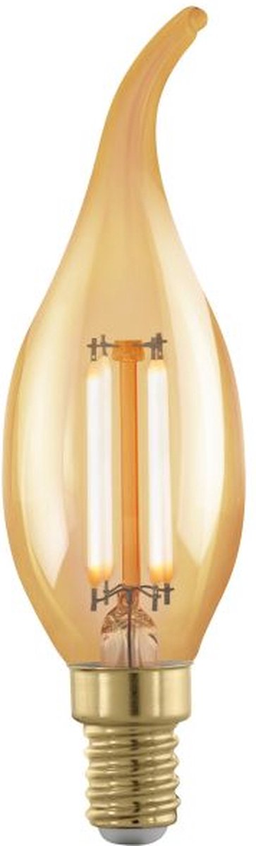 Lampe à LED Eglo - Bougie avec astuce - E14 - 320 LM - AMBER - 1700 K - Dimmable