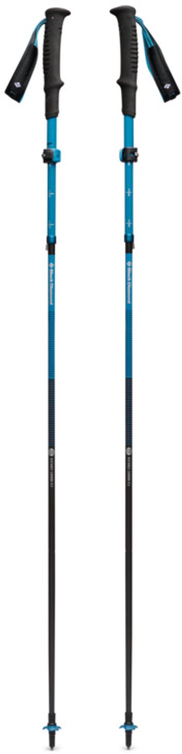 Bâtons de marche Black Diamond Distance Carbon Flz – 100% carbone – réglables 125-140 cm – ultra légers pliables – technologie z-pole