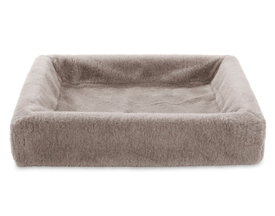 Housse polaire pour lit Bia panier pour chien taupe