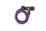 Spiral cable lock Resolute 8-120 Purple