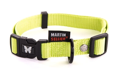 Collier Martin réglable en nylon vert