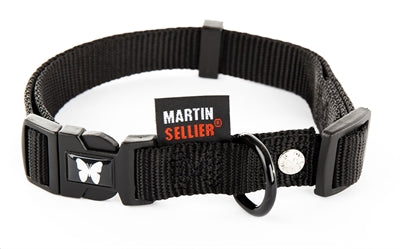 Collier Martin réglable en nylon noir