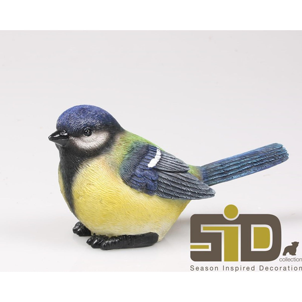 Statue d'oiseau décoration inspirée de la saison mésange charbonnière m 15,5x6,5x8,5cm