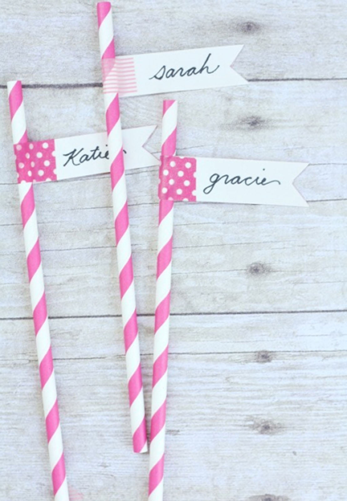 American crafts • paper straws 4 parfait stripe