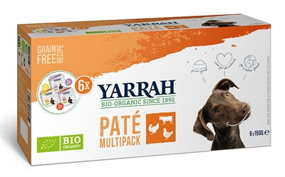 Yarrah bio chien multipack Pate Pate Durquie Chicken Beef