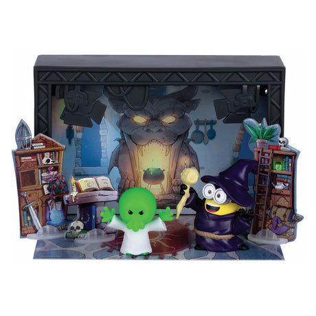 Moose Toys Minions Monsters - Grand studio avec 2 studios de cinéma - incl. 6 figurines de serviteurs