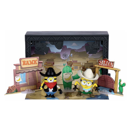 Moose Toys Minions Monsters - Grand studio avec 2 studios de cinéma - incl. 6 figurines de serviteurs