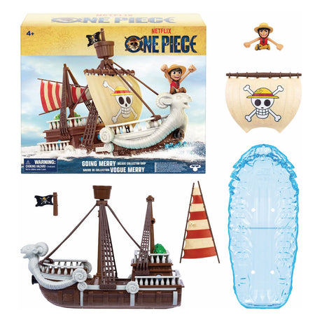 Moose Toys One Piece Go Merry Deluxe Ship avec figurine de jeu
