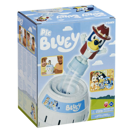 Tomy apparaît bluey dans le jeu d'enfant du tonneau