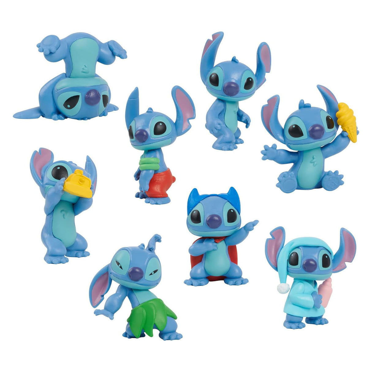 Disney Stitch - lot de 8 figurines de jeu