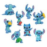 Disney Stitch - lot de 8 figurines de jeu