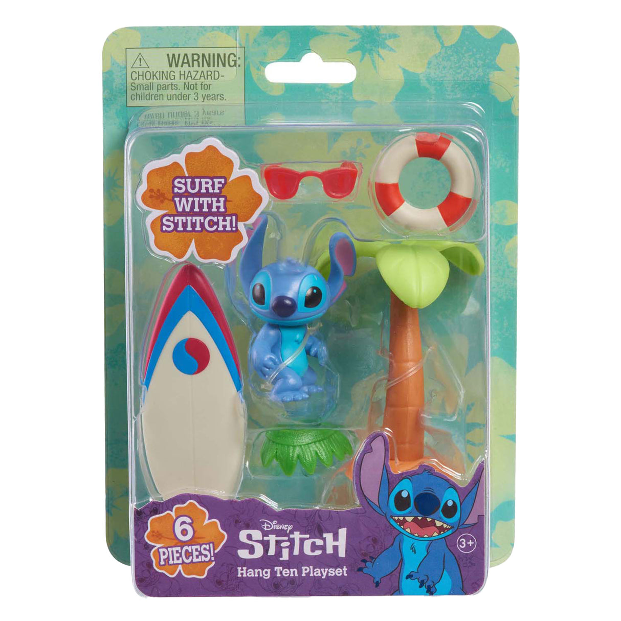 Figurine de jeu Spectron Stitch avec jeu de planche de surf, 5 pièces.