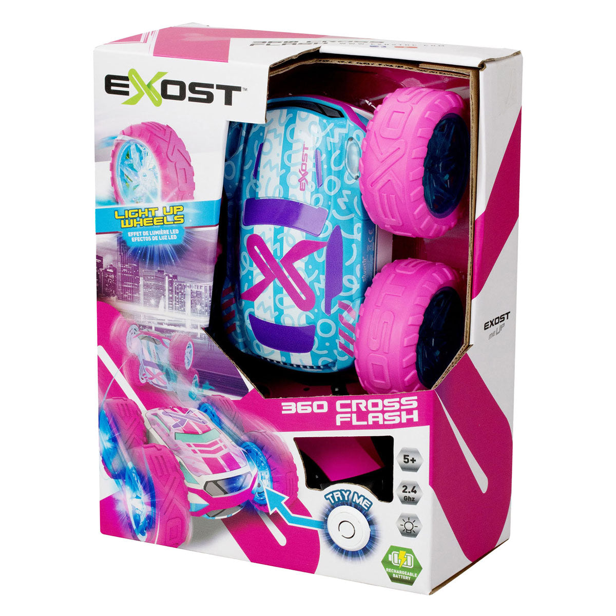 Spectron exost rc 360 cross flash voiture contrôlée rose amazon