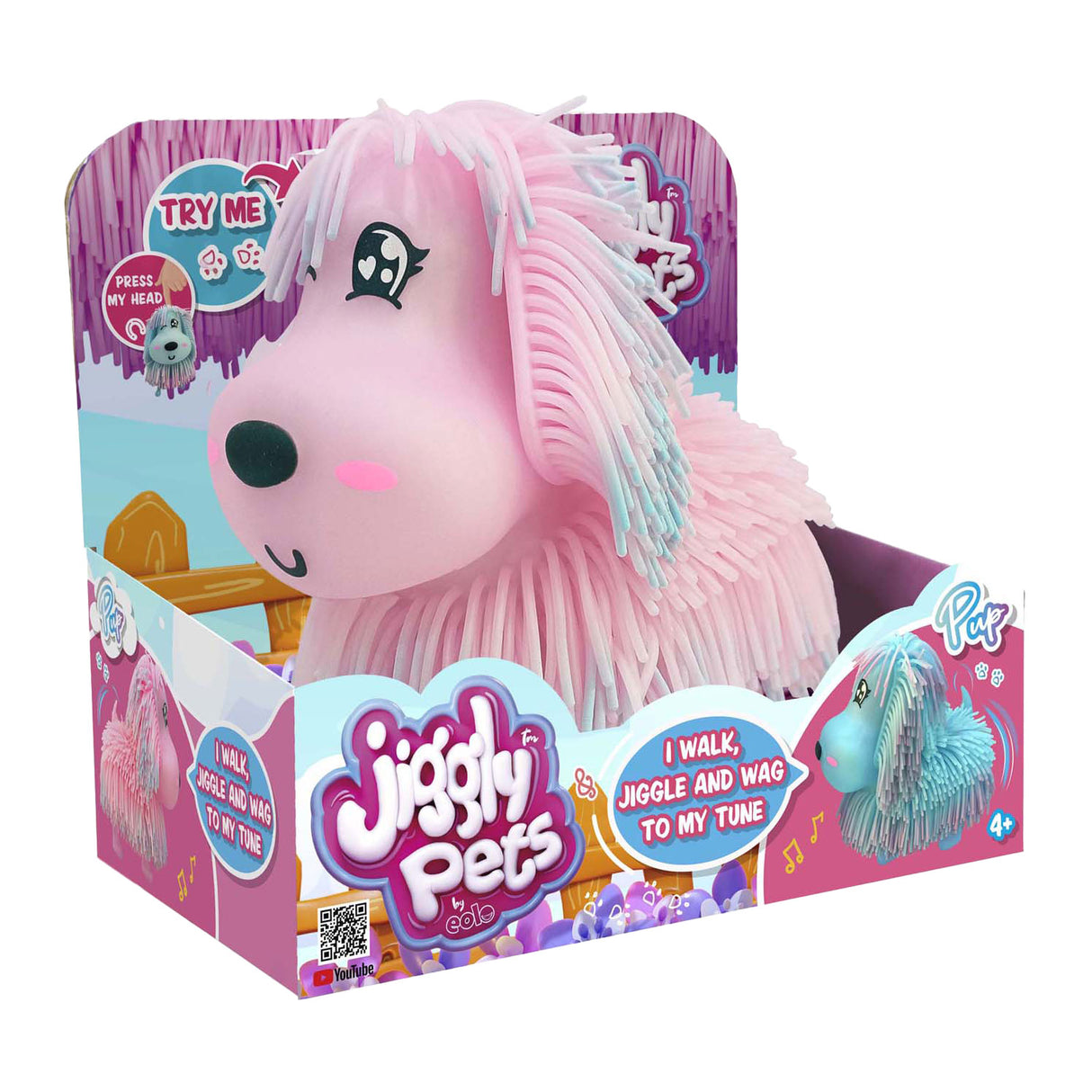 Spectron jiggly pets chiot électronique rose