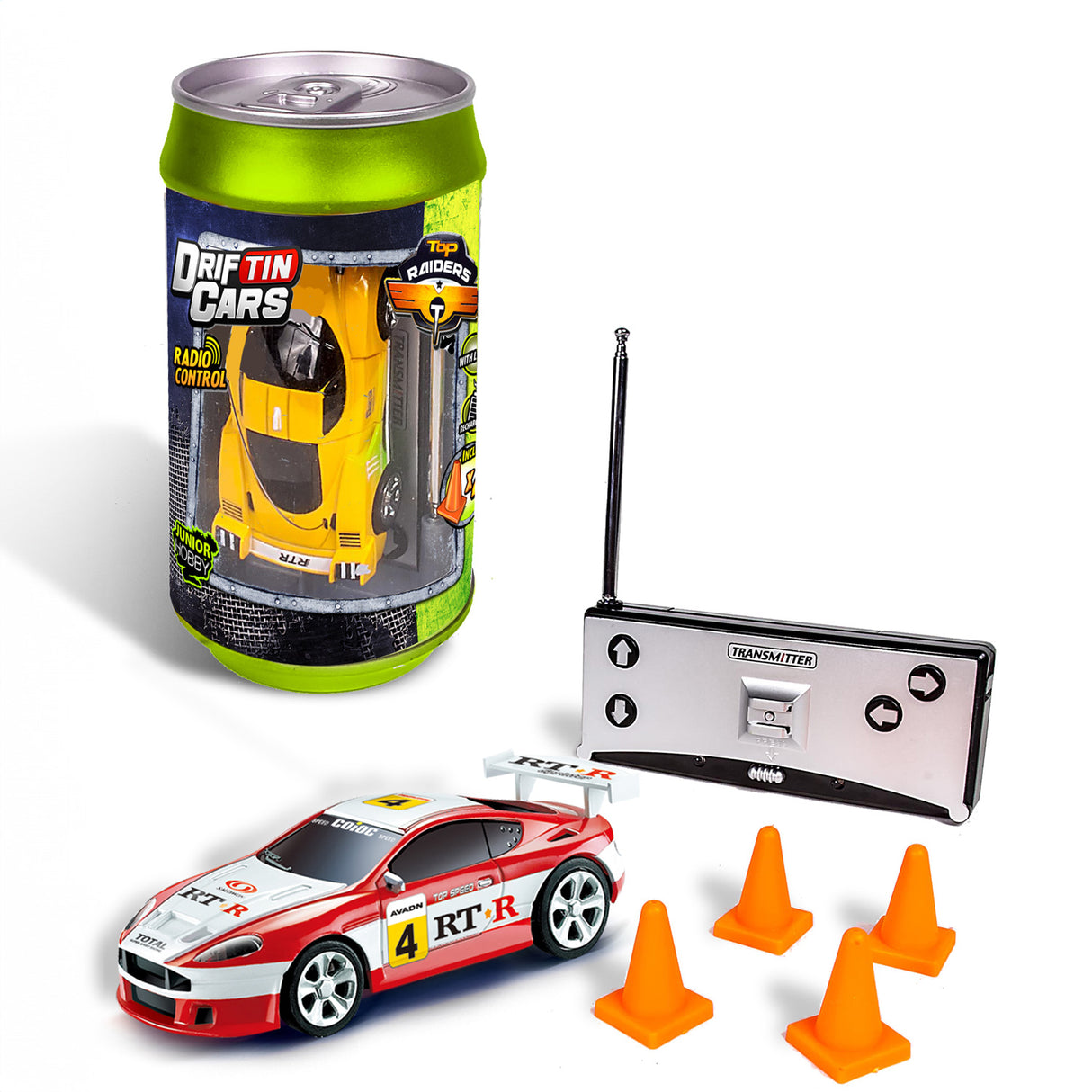 Mini voiture de course en canette